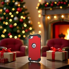 IDweel for iPod Touch 7th Generation Case with 2 Screen Protectors, Red