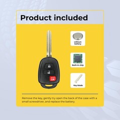 Replacement Key Fob Remote 2015 Scion xB FCC: HYQ12BDP Keyless Entry US Seller