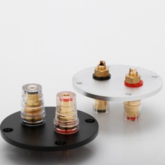 Aluminum Binding Post Speaker Box Banana Jack Socket Plate Banana Plug Connector