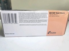 Kidde HD135F Interconnected 120V AC Wire-in Heat Detector Alarm Home Safety