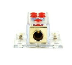 DNF 1 IN 4 OUT POWER DISTRIBUTION BLOCK 4 GAUGE AWG 8 AWG HEAVY DUTY 12-VOLT