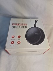 VTIN Waterproof Bluetooth Wireless Speaker #BH221A Black Lightweight, TF Card