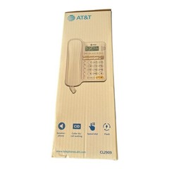 AT&T Corded Speakerphone White Caller ID Call Waiting Hearing Aid Compatible