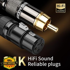 YYTCG RCA to XLR Cable 1.64ft 2-Pack