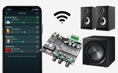 2.1 Subwoofer Amplifier Board, WiFi & Bluetooth 5.0, 50W x 2 + 100W Class D Ster