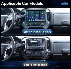 13.1” Radio Carplay Android 13 For Chevy Silverado GMC Sierra 2014-2018+Camera