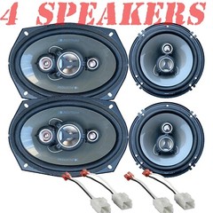 500W Front Door & 300W Rear Door Speaker upgrade for 2002-2008 Dodge RAM 1500