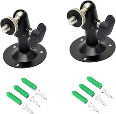 Camera Bracket Mount Black Metal Outdoor/Indoor Use Security Housing Bracket