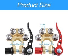 12V/24V Battery Terminal Connectors Leisure Battery Terminals 4-Way for Car Boat