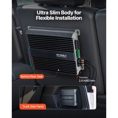 Uimoso Monoblock Car Audio Amplifier 1200W RMS Class D 1 Ohm Power Compact Amp