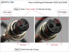 DC36(GX12) — Aviation GX12-2 to USB Canare 4S6 DC Cable