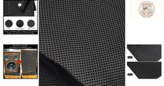 Multi-Purpose Black Speaker Mesh Cloth: 55 x 20 in for Home Use & Performance