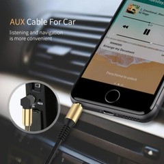 3.5mm Male to Male AUX Cable Cord L-Shaped Right Angle Car Audio Headphone Jack