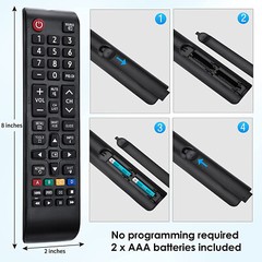 Generic BN59-01199F For Samsung TV Remote Control UN60JU6400 BN5901199F with🔋🔋