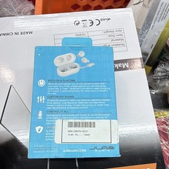 JLab JBuds Air True Wireless Bluetooth Earbuds, Custom EQ, Everyday Proof, White