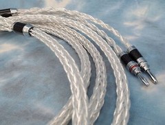 Maze Audio Braided Litz Speaker Cable Pair 10ft BI-WIRE Silver Plated Audiophile