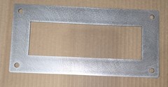 Single Din Stereo Mounting Plate Raw Steel
