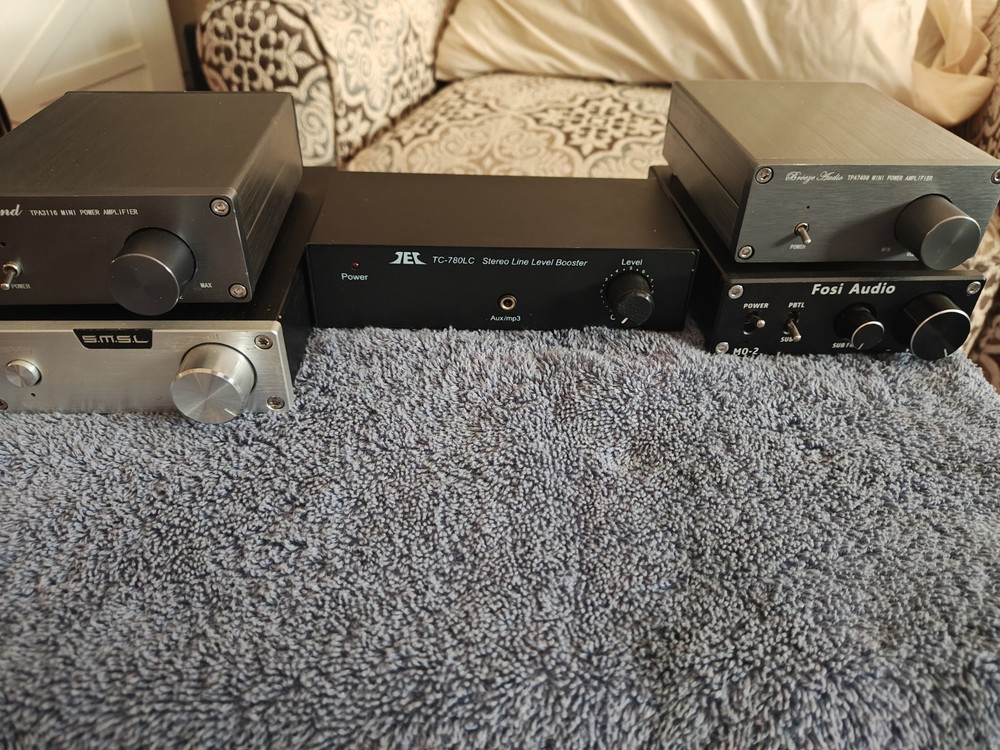 S.M.S.L. SA-98E breese audio, Nobsound Class D amplifire lot