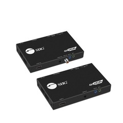SIIG HDBaseT HDMI Extender 4K 60Hz USB 2.0 KVM RS232 Over CAT5e/CAT6/CAT7, Up…
