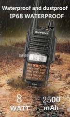 Waterproof Walkie Talkies Baofeng UV-9R Plus Dual Band VHF/UHF FM Two-Way Radios