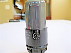 RCA JAN-CRC- 6SN7GT/VT-231 SMOKE GLASS VACUUM TUBE (1944) TV-7 TESTED NEW.