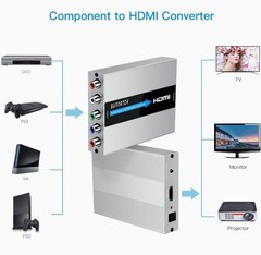Component to HDMI Converter with Scaler Function, RGB to HDMI, 5RCA YPbPr to …