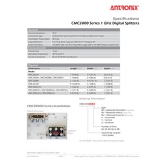 Antronix High Performance 2-Way Cable TV Splitter CMC2002H OTA Coaxial 5-1002M