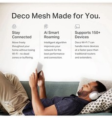 3-PACK TP-Link Deco 7 BE25 Dual-Band BE5000 WiFi 7 Mesh Wi-Fi System NEW SEE BOX