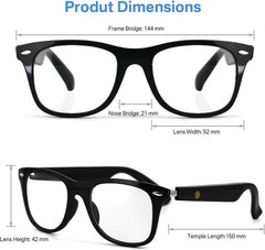 Lightweight Waterproof Smart Glasses with Open-Ear Speakers and Touch Control