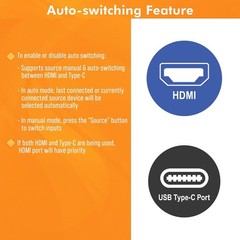 J-Tech Digital 4K HDMI & USB C Extender Over Single Cat5 5e 6 7 Cable, Up to…