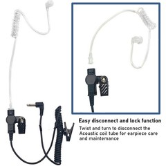 1/2 Set 3.5mm Listen Only Acoustic Tube Police Headset Earpiece For Motorola NEW