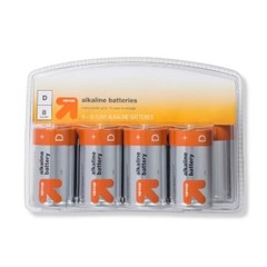 D Batteries – 8ct : Single-Use, 1.5V Household Batteries, Pack of 8