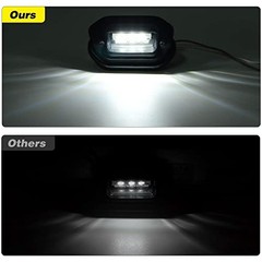 2PCS 12V LED License Tag Light Convenience Courtesy Door License Plate Light