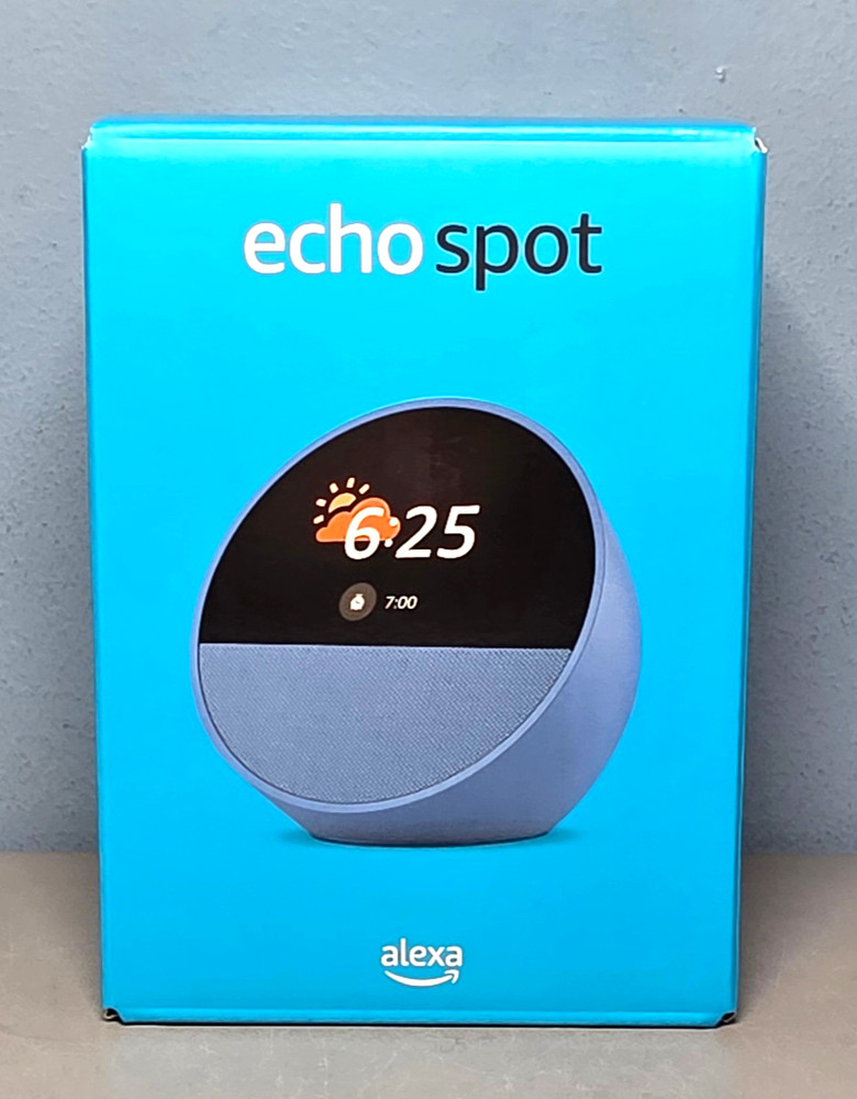Amazon Alexa Echo Spot Smart Speaker With Display Screen in Blue – New & Sealed