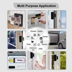Door Window Alarm – 90dB Loud Home Security Sensor for Kids Safety, Burglar A…