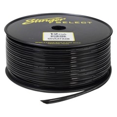 Stinger Select Series 12 AWG 2-Way 250′ Black Stranded GPT Speaker Wire