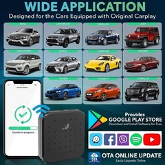 Pyle Wireless Carplay & Android System iA Box – 4GB RAM 64GB ROM (Black)