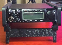 Radioddity QT80 (Anytone AT-6666 Pro) Side Rails with Flip Stand+Mic Holder