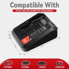 20V Battery Charger For LCS1620B BDCAC202B(not for Craftsman V20 20V Battery)