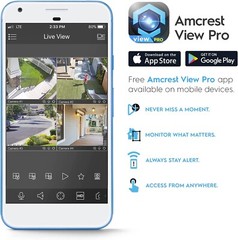 Amcrest 4K POE AI IP Security Camera 8MP Turret Color Night Vision Warranty