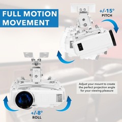 Mount-It! Wall or Ceiling Projector Mount with Universal LCD/DLP Mounting for…