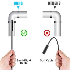 6LED HD Snake Endoscope Borescope Inspection Camera for USB Type C Android PC