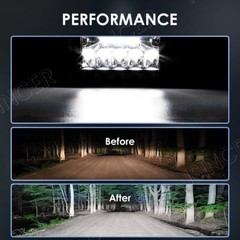 4PCS 4″Inch 12V 1200W LED Work Light Bar Flood Pods Driving Off-Road Tractor 4WD