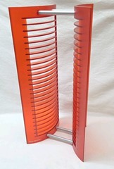 Atlantic 25 CD Storage Tower Hard Plastic Holder Red Rare