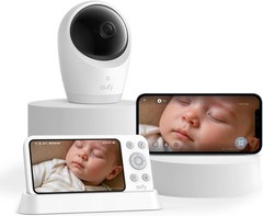 eufy Security Baby Monitor E21 with 4K UHD Camera, 5” 720p Display 8X Zoom 24/7