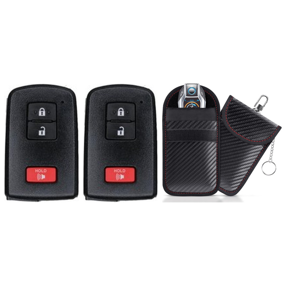 Smart Key Fob 2016 – 2020 Toyota Tacoma FCC: HYQ14FBA MPN: 89 + Protective Pouch
