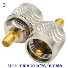 2/4PCS SMA Male Plug to UHF PL259 SO239 Female RF Connector Adapter Cable