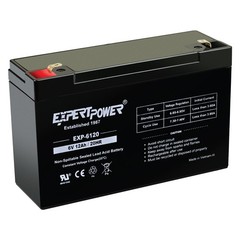 USED – ExpertPower 6V 12AH F1 AGM Rechargeable Battery TESTED
