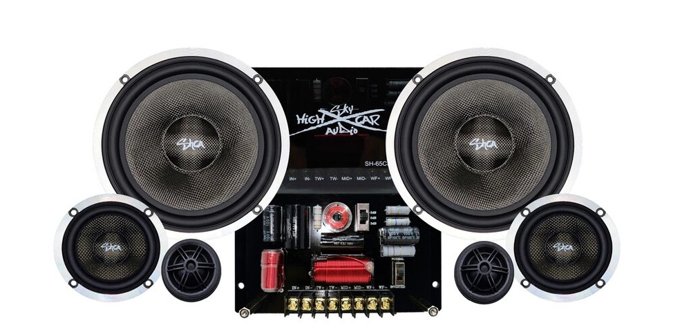 Sky High Car Audio SHCA 65C3E 3 Way 6.5″ Component Set 4 ohm SHIPS FROM OHIO