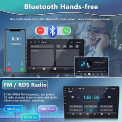 11.5″ Radio Stereo Carplay Android 13 For 2007-2016 Jeep Wrangler JK GPS 4+64GB